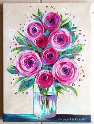 How to Paint Flowers with Acrylics: A Journey Through Colors and Imagination